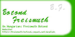 botond freismuth business card